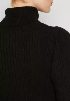 Платье-футляр PUFF MINI SWEATER DRESS Gap Tall, черный