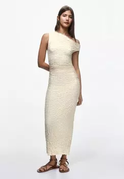 Платье-футляр PULL&BEAR, песочный