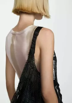 Платье-футляр RAINBOW Mango, бежевый