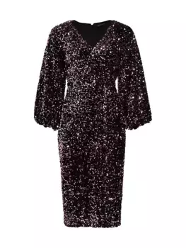 Платье-футляр Robin с пайетками Elie Tahari, цвет rouge pink