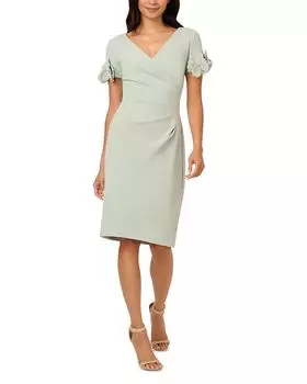 Платье-футляр с декором Adrianna Papell, зеленый