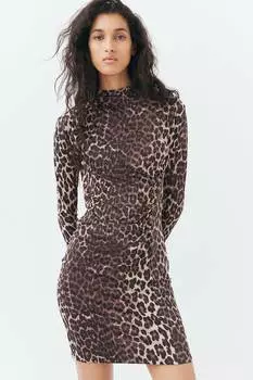 Платье-Футляр с драпировкой H&M, мультиколор