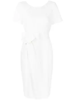 Платье-футляр с короткими рукавами Paule Ka, белый