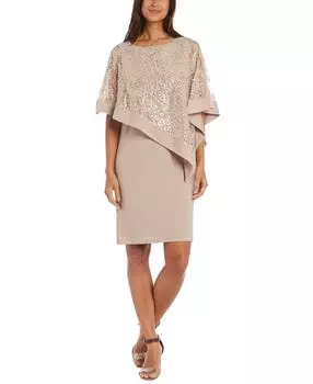 Платье-футляр с накидкой и пайетками R &amp; M Richards