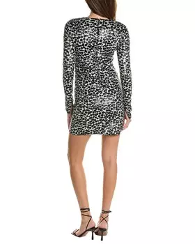 Платье-футляр с пайетками Michael Kors Collection, черный