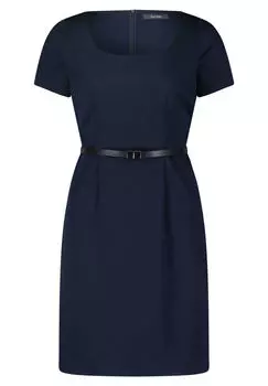 Платье-Футляр с поясом Vera Mont, синий