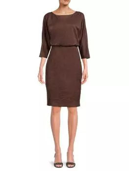 Платье-футляр с рукавами 3/4 Tinley J.Mclaughlin, цвет Mocha