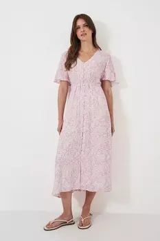 Платье футляр с рукавами крылышками Crew Clothing Company, фиолетовый