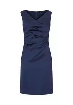 Платье-футляр с рюшами Vera Mont, цвет Night Sky