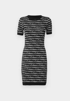 Платье-футляр SCRIPT Tommy Jeans, черный