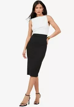 Платье-футляр SLEEVELESS HARDWARE DETAIL MIDI Lipsy, черный