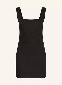 Платье-Футляр со льном Calvin Klein Jeans, черный