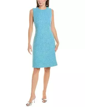 Платье-футляр St. John Darted, синий