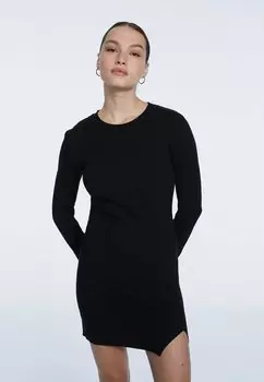 Платье-футляр Stradivarius, черный