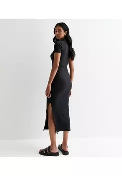 Платье-футляр STRETCH COLLARED MIDI New Look, черный