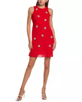 Платье-футляр Taylor с декором, красный