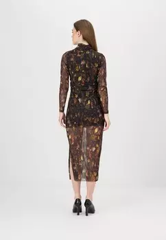 Платье-футляр TIA DRESS AllSaints, коричневый