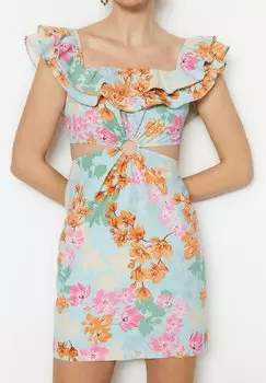 Платье-футляр Trendyol, синий