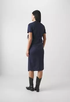 Платье-футляр Vero Moda, темно-синий блейзер Vmmjenny Calf Dress