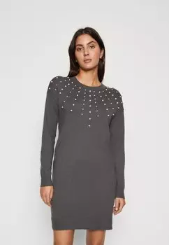 Платье-футляр VILA VIPEARLA PEARL DRESS, цвет dark grey