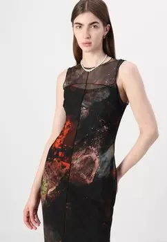 Платье-футляр VISIBLE SEAMS ALL OVER MIDI DRESS Even&Odd, мультиколор