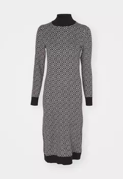 Платье-футляр VMARIA ART HIGH NECK CALF Vero Moda, черный