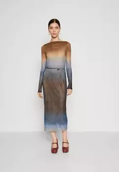 Платье-футляр Vmxandie Calf Dress Vero Moda, синий