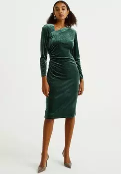 Платье-футляр WE Fashion, зеленое