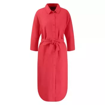 Платье Fynch Hatton Linen Mix long sleeve, красный