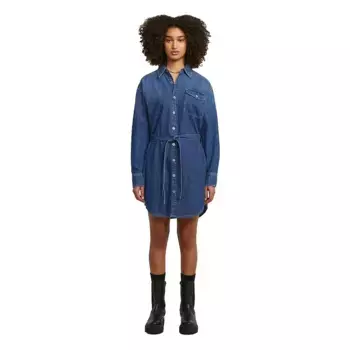 Платье G-Star Belted short sleeve short, синий