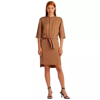 Платье G-Star Half Placket midi, коричневый