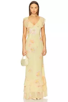 Платье Gaia Sau Lee, yellow multi