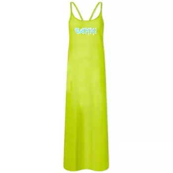 Платье GANNI Mesh Cover Up Slip Dress