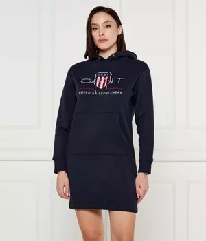Платье Gant Archive Shield, синий