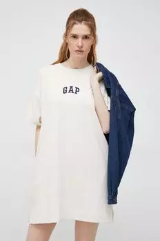 Платье GAP Gap, бежевый