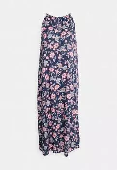 Платье Gap Halter Back Long, синий