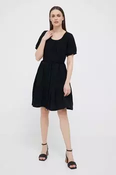 Платье GAP из хлопка Gap, черный