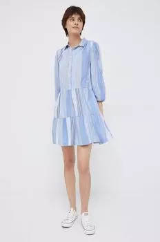Платье GAP из хлопка Gap, синий