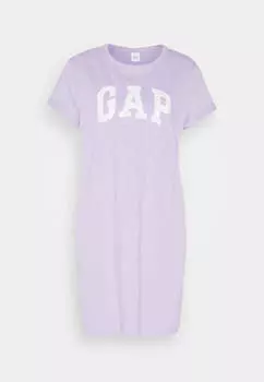 Платье Gap Logo Jersey, фиолетовый