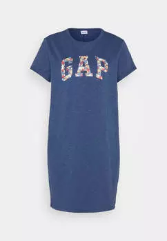 Платье Gap Logo Jersey, синий