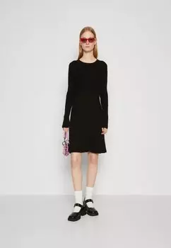Платье GAP ПЛАТЬЕ С КРУГЛЫМ ВЫРЕЗОМ, черный