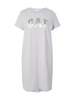 Платье Gap, пятнистый серый