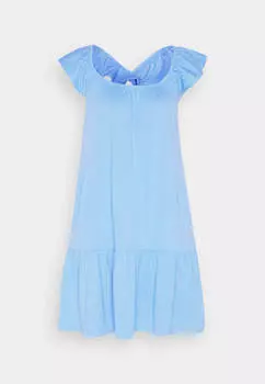 Платье Gap Ruffle Tiered Mini Jersey, синий