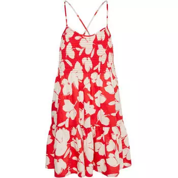 Платье Gap Smocked Tiered Mini, красный