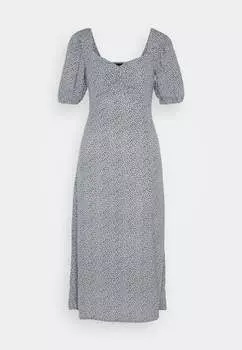 Платье Gap Sweetheart Midi Summer, темно-синий