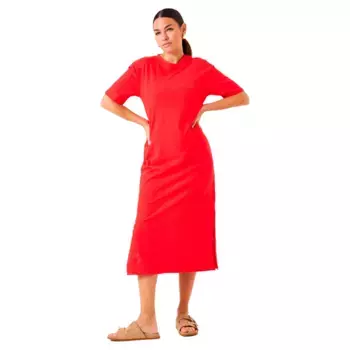 Платье Garcia E50285 short sleeve midi, красный