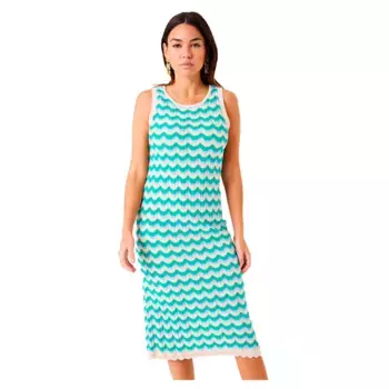 Платье Garcia F50085 sleeveless midi, зеленый