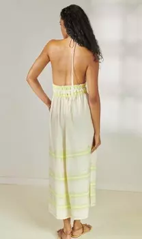 Платье Gete с треугольными чашками Lomi Keylime Lemlem