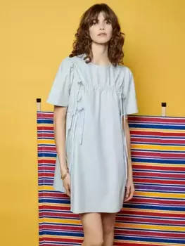 Платье GHOSPELL Helen Drawstring Mini, синий