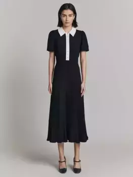 Платье Ghost Bethan Crepe Midi, черный